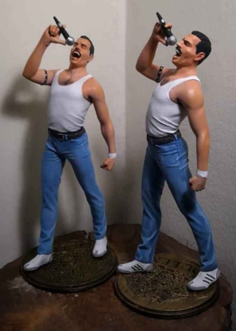 Escultura réplica Freddy Mercury para colección